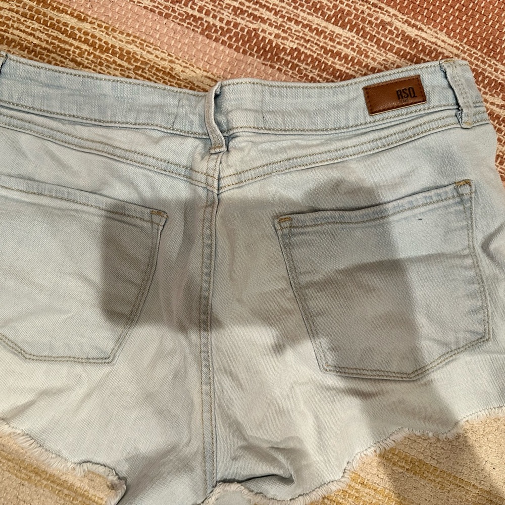 Rsq denim shorts light wash